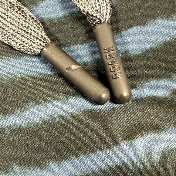 Roark Swim Shorts Medium Blue Black Stripe "Run Amok" Athletic Lightweight Men's - Picture 2 of 10